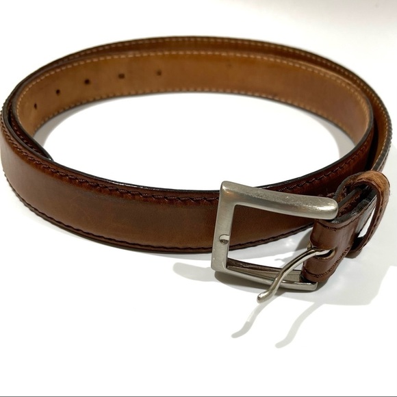 Fratelli Rossetti Brown Leather Belt 97038 44 - Picture 1 of 10
